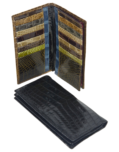  multicolored and black shiny croco